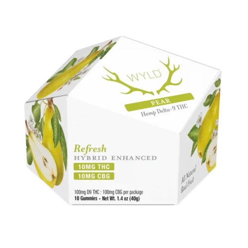 Pear Hybrid Gummies (10ct | 10mg THC : 10mg CBG) Refresh